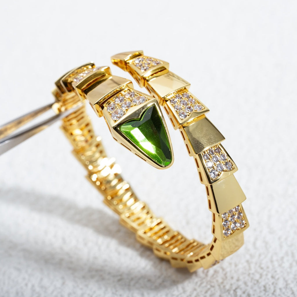 Bvlgari Serpenti Bracelet Gold Cubic Zirconia