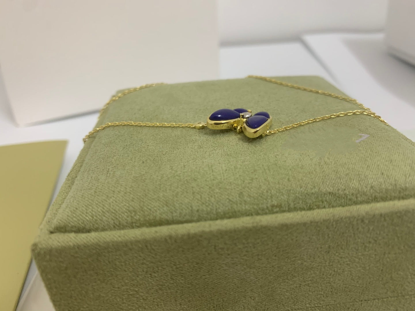 Gucci Blue Butterfly Necklace