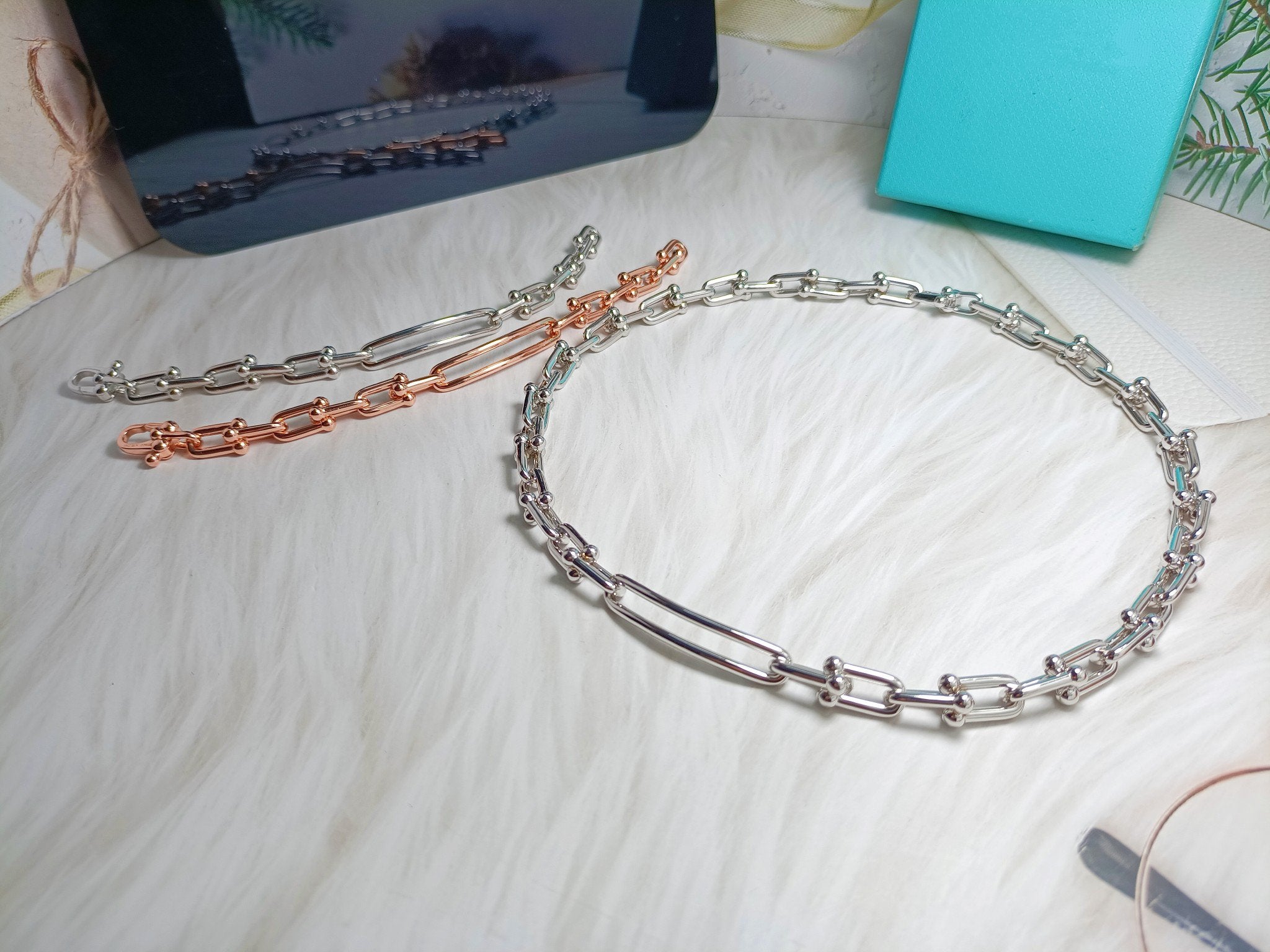 Tiffany Hardwear Long Chain Bracelet