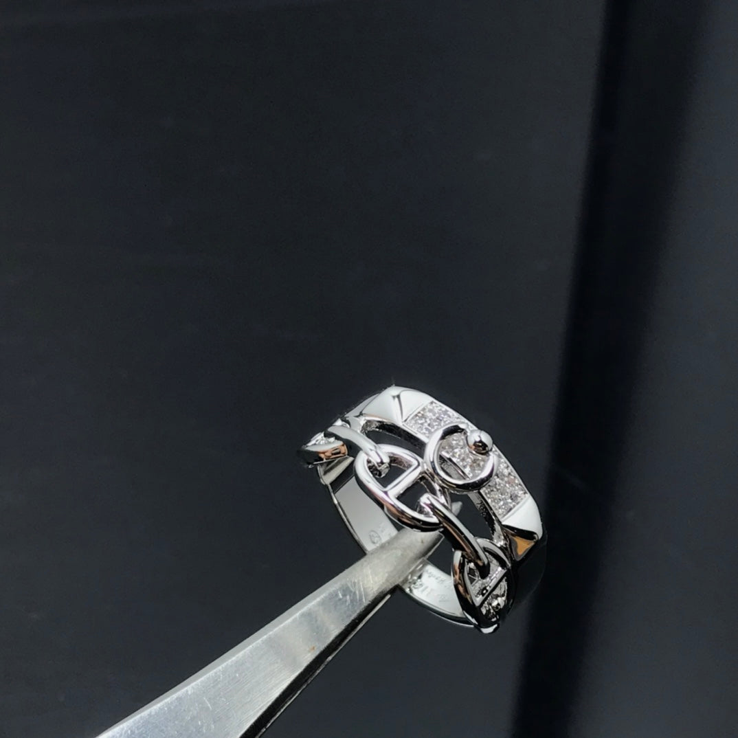 Hermes Kelly Cubic Zirconia Ring
