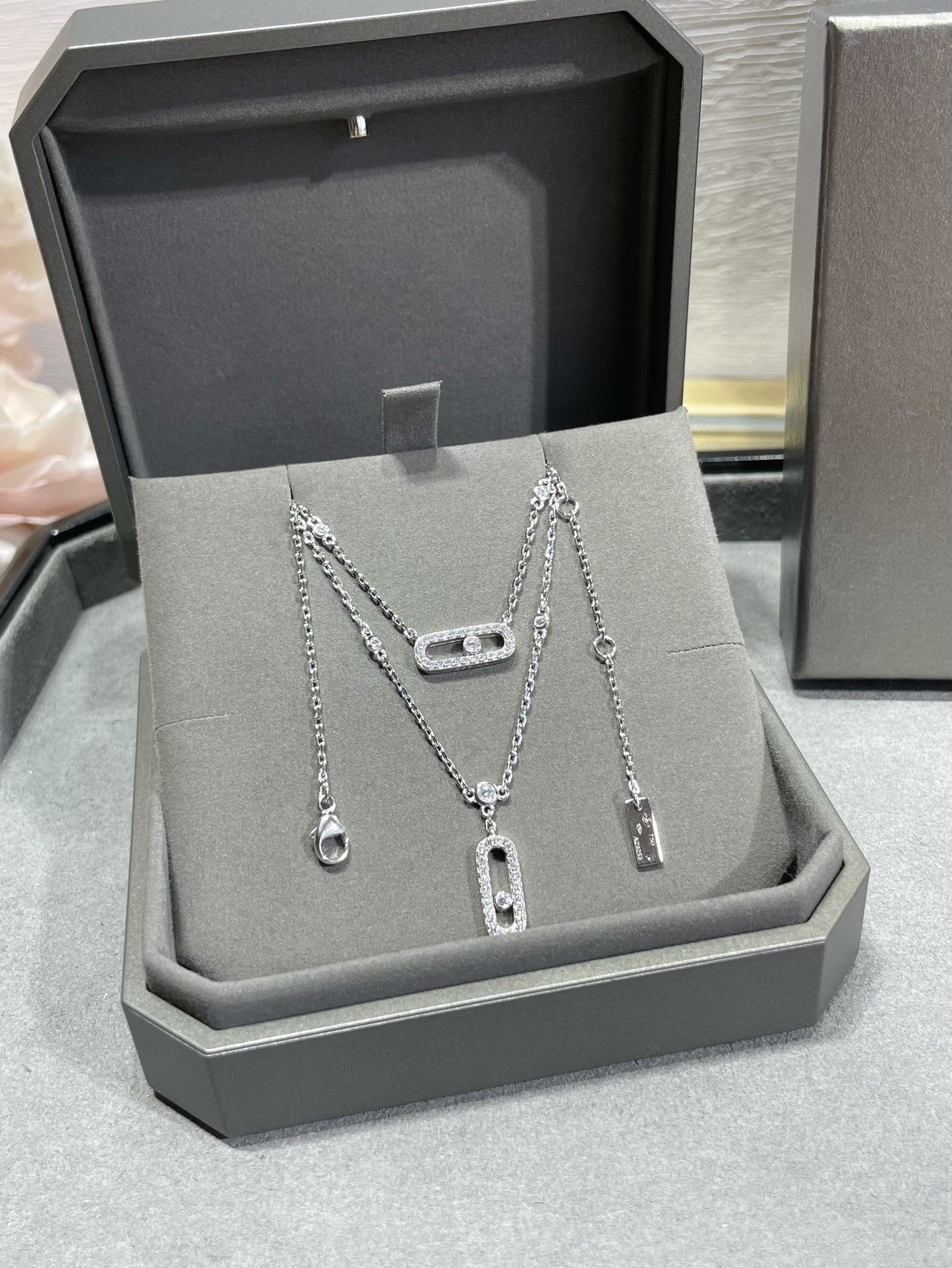 Messika Move 2 Row Cubic Zirconia Necklace