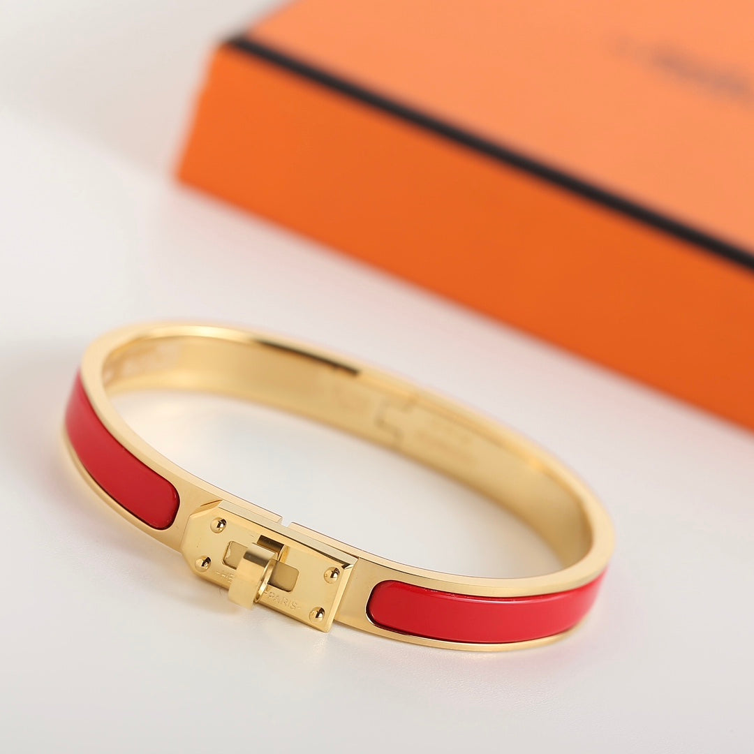 Hermes HM Kelly Red Bracelet