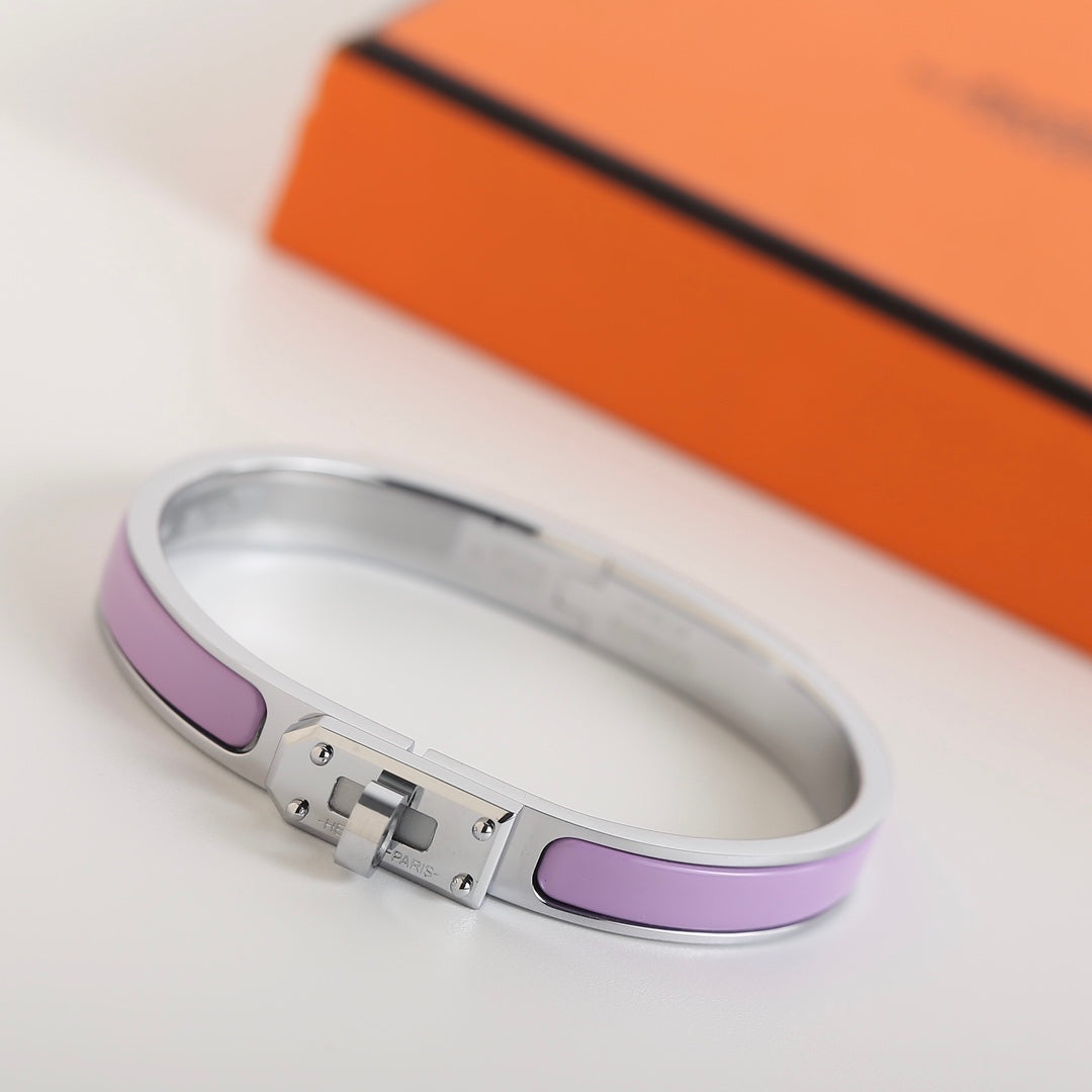 Hermes HM Kelly Purple Bracelet