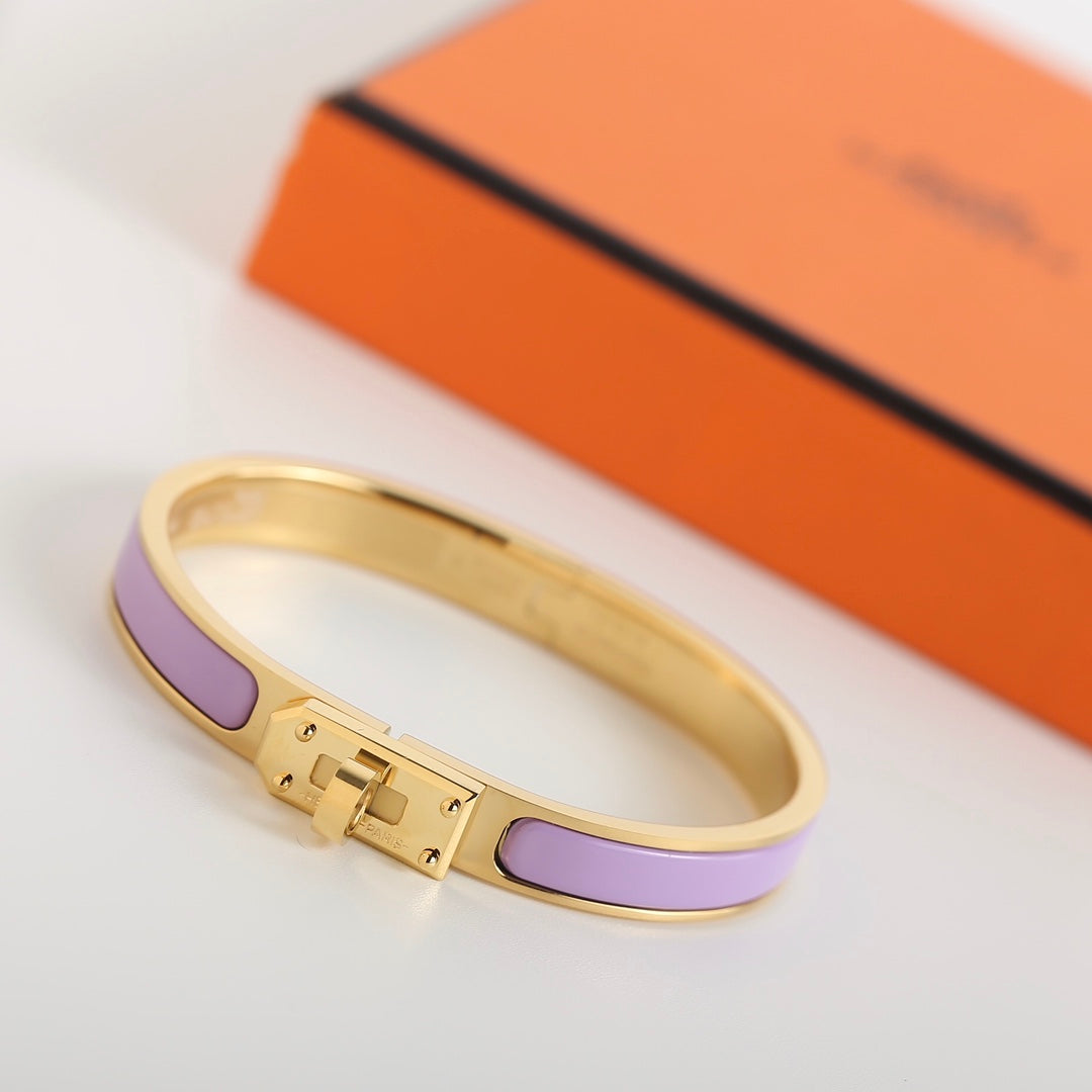 Hermes HM Kelly Purple Bracelet