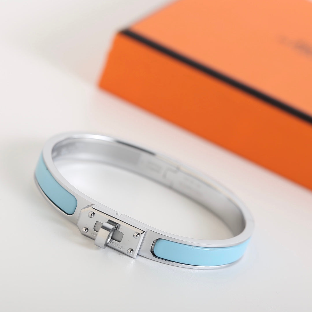 Hermes HM Kelly Cloud Blue Bracelet