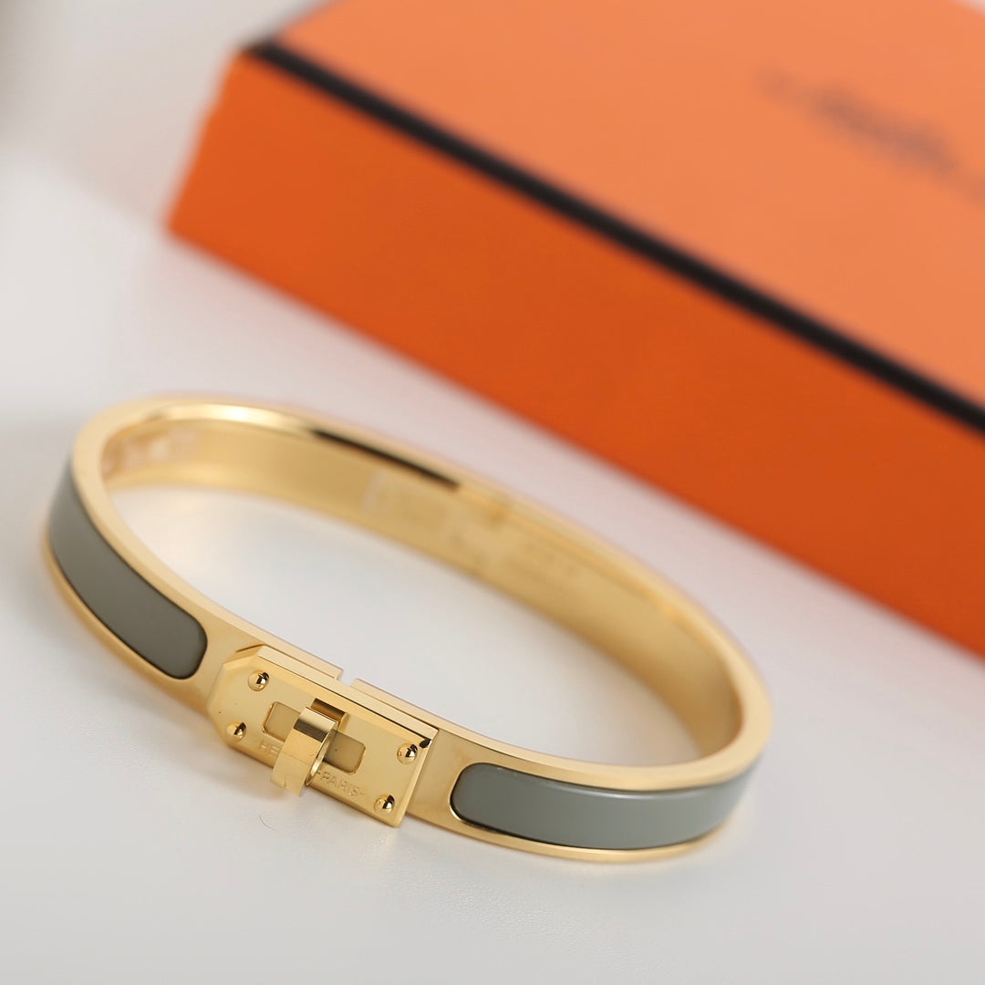 Hermes HM Kelly Blue Green Bracelet
