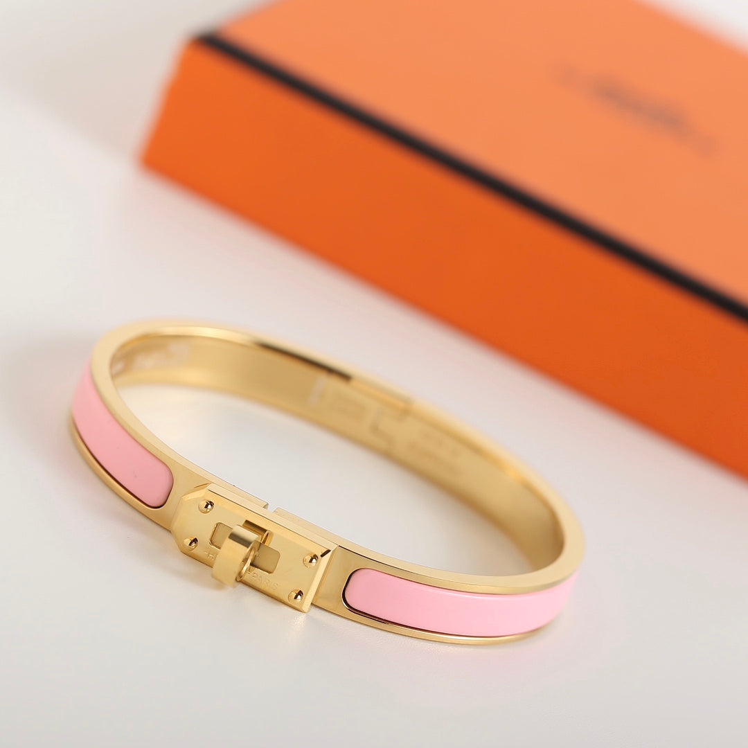 Hermes HM Kelly Pink Bracelet