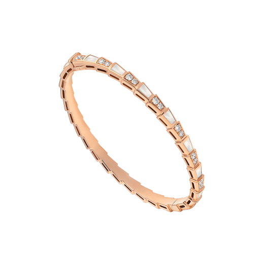 Bvlgari Serpenti Bracelet Pink Gold MOP Cubic Zirconia