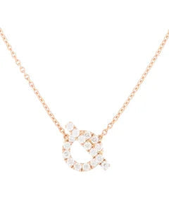 Hermes Echapee Necklace Cubic Zirconia