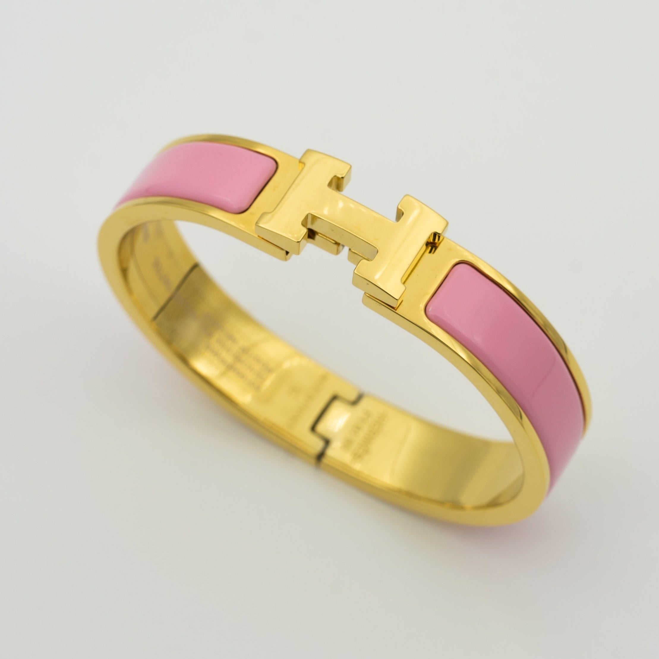 Hermes H Pink Bracelet