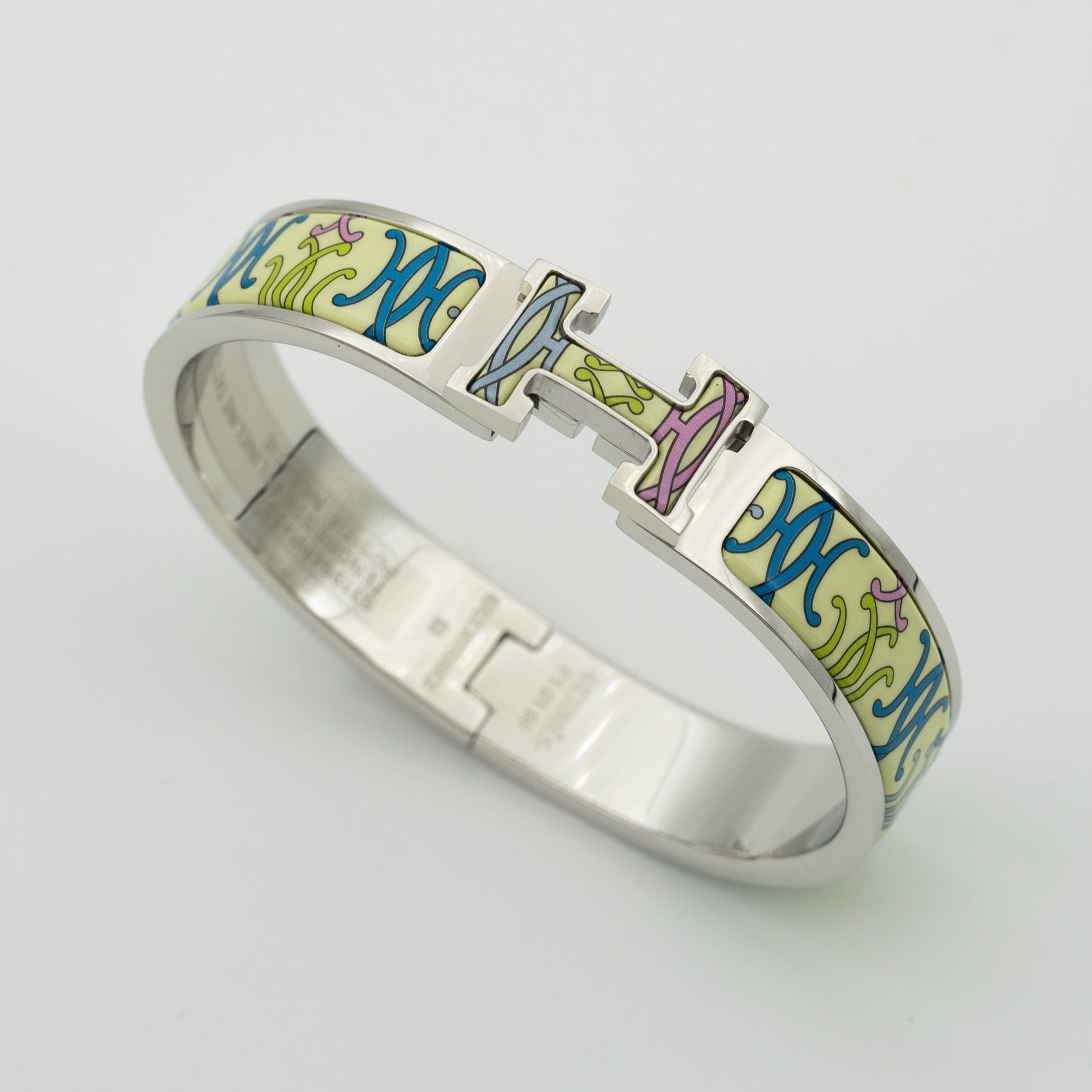 Hermes H Bracelet Beige Multicolor