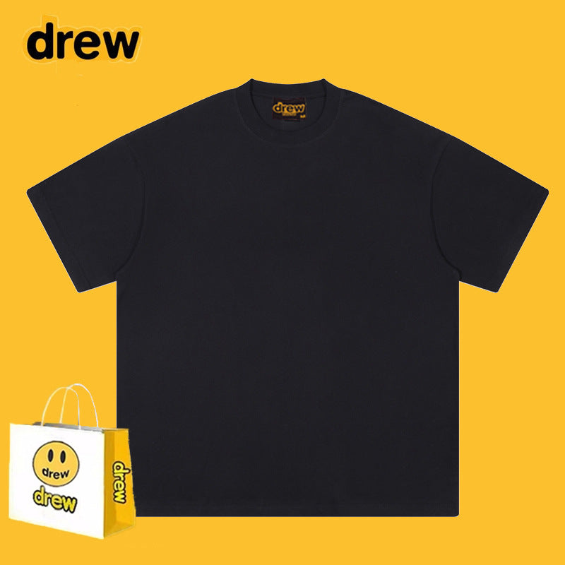 Drew T-shirts Loose Summer Men and Women Pure Cotton Couple