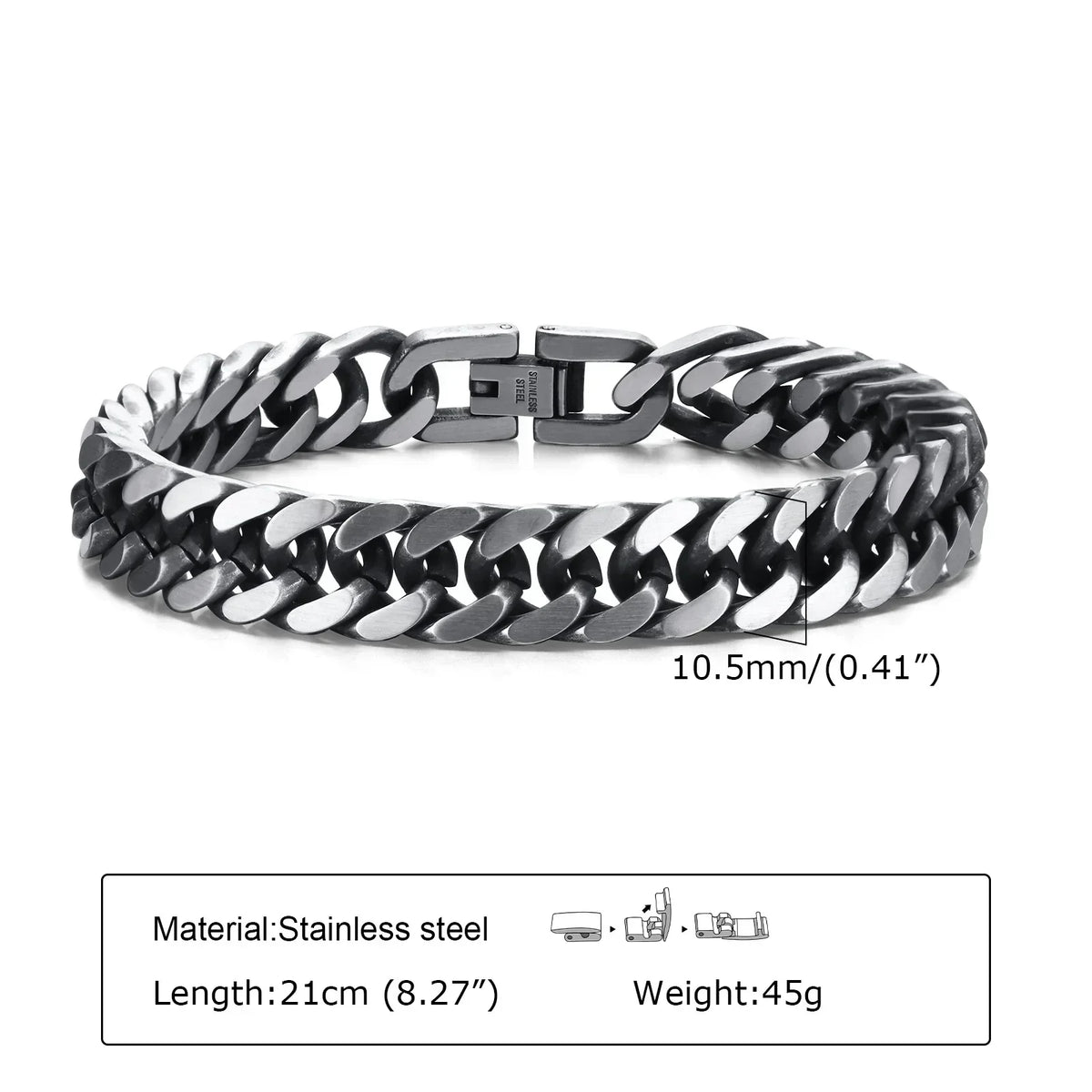 Castro Stainless Steel Bracelet