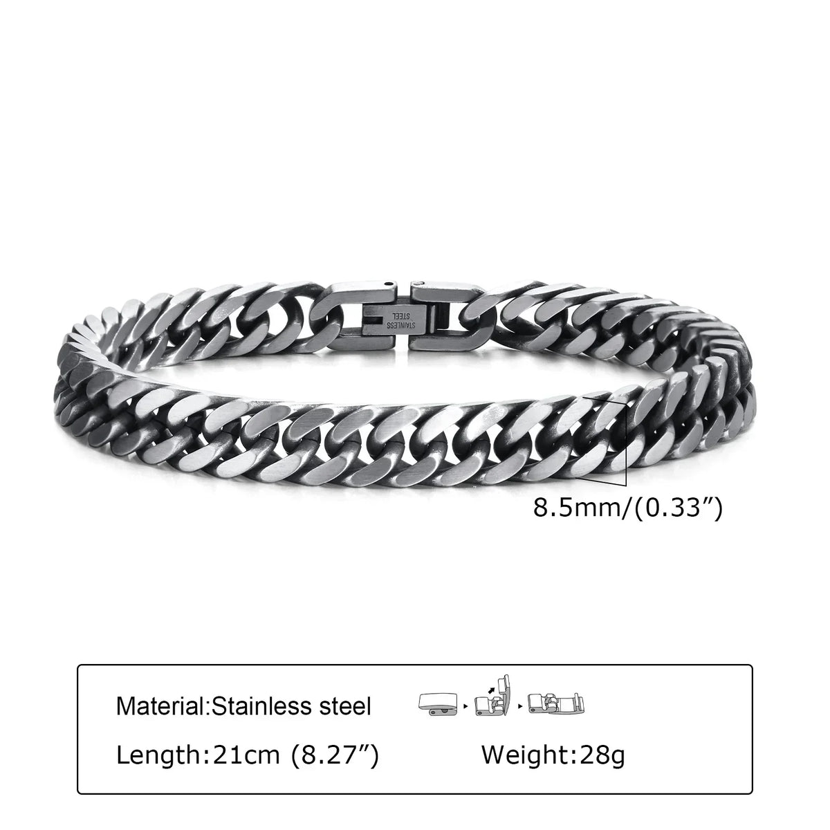 Castro Stainless Steel Bracelet