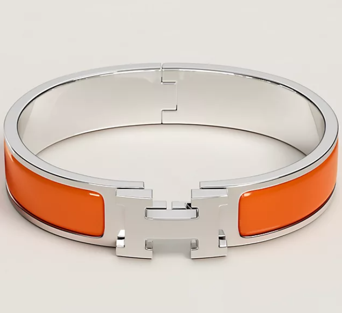 Hermes H Orange Bracelet