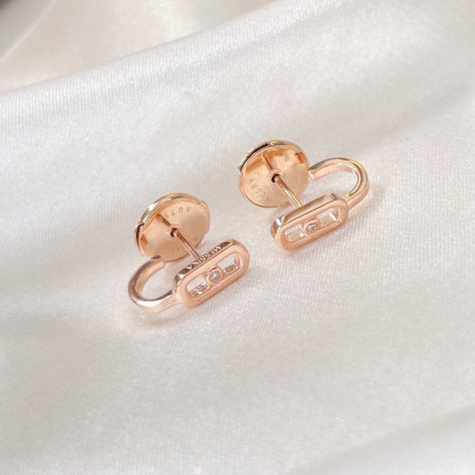 Messika Creoles Move Uno Mini 1 Cubic Zirconia Earrings