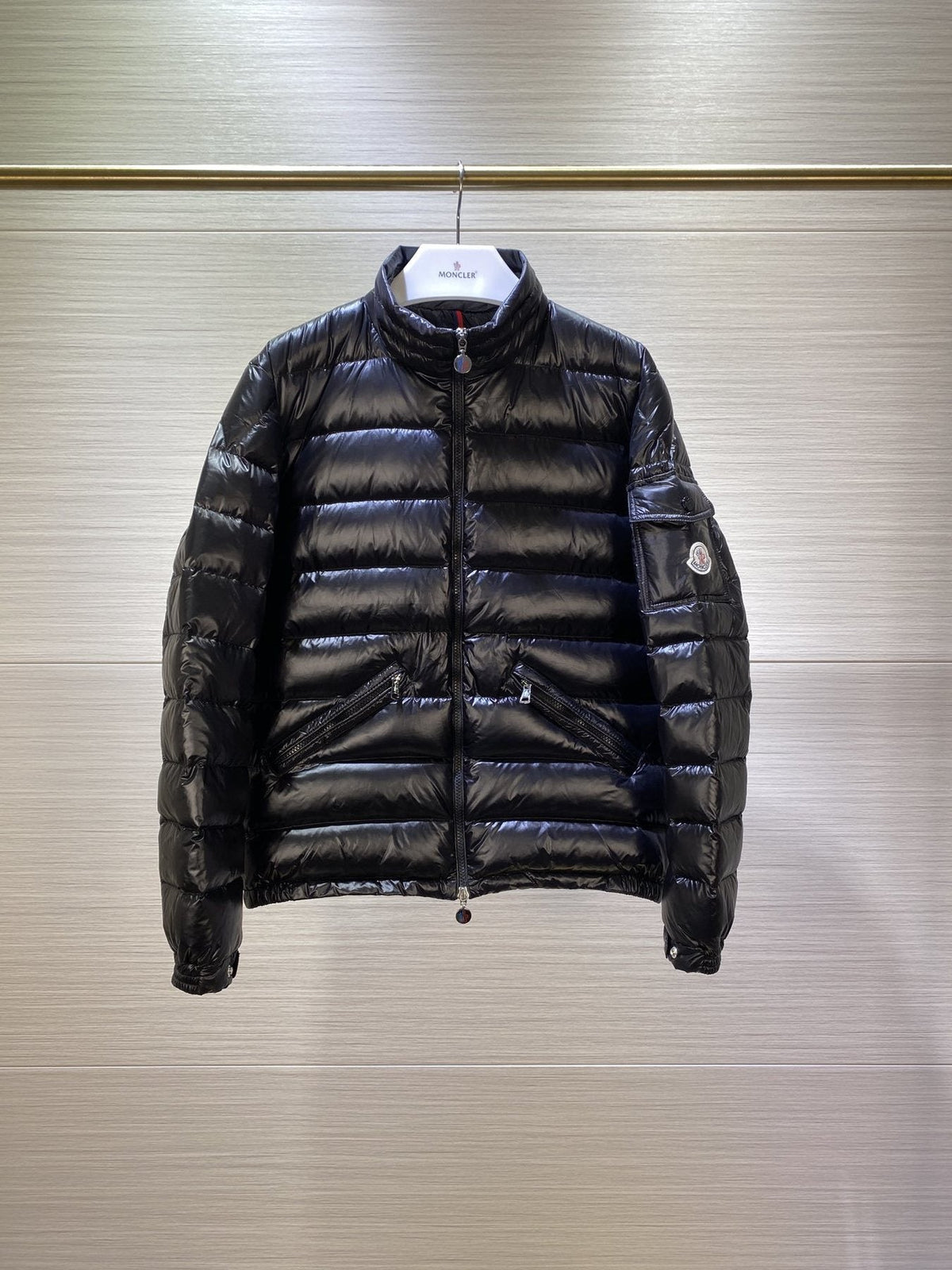 Moncler Lightweight Quilted Puffer Coat — front