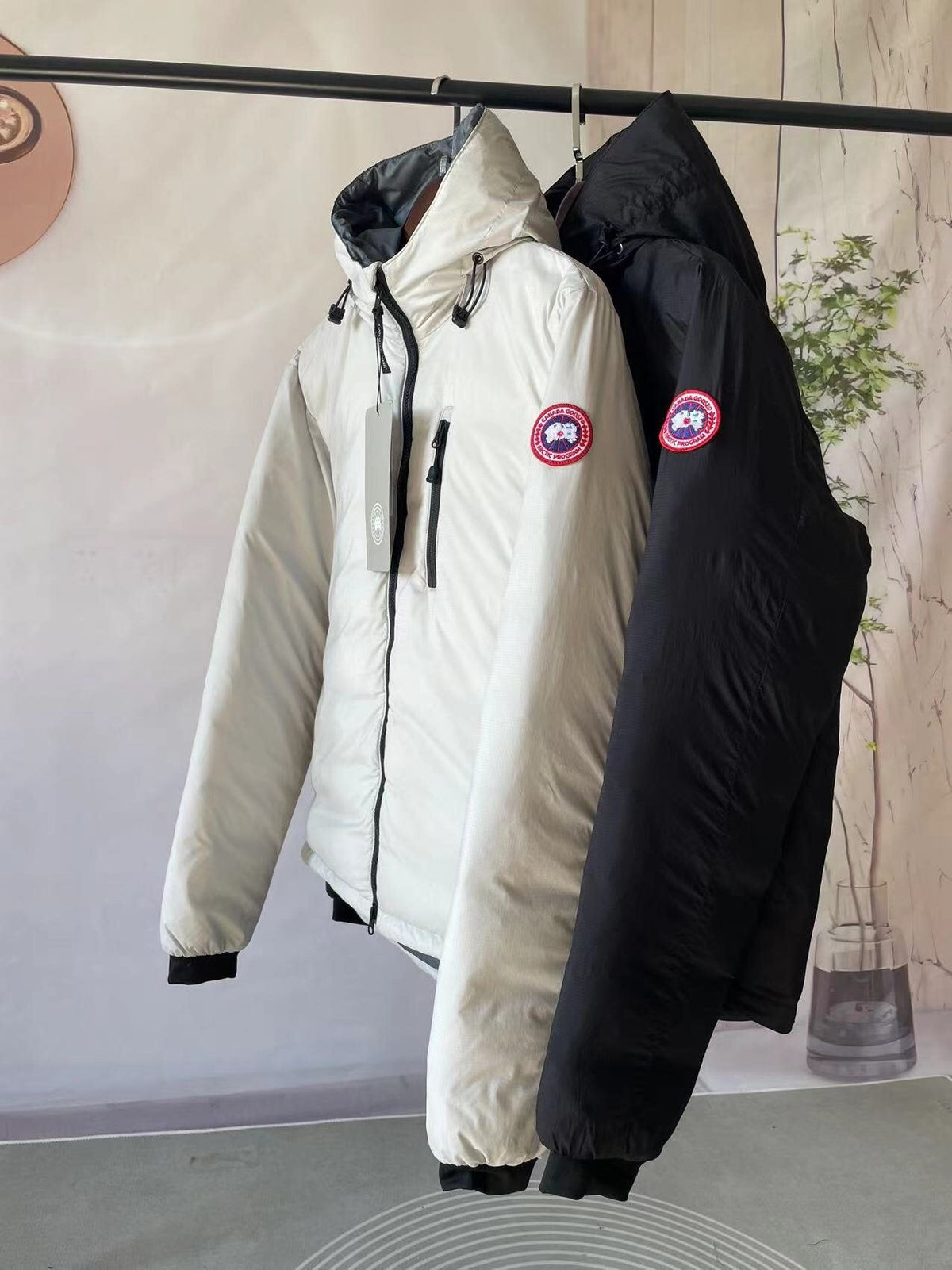 Canada Goose Hooded Quilted Puffer Jacket — comparison
