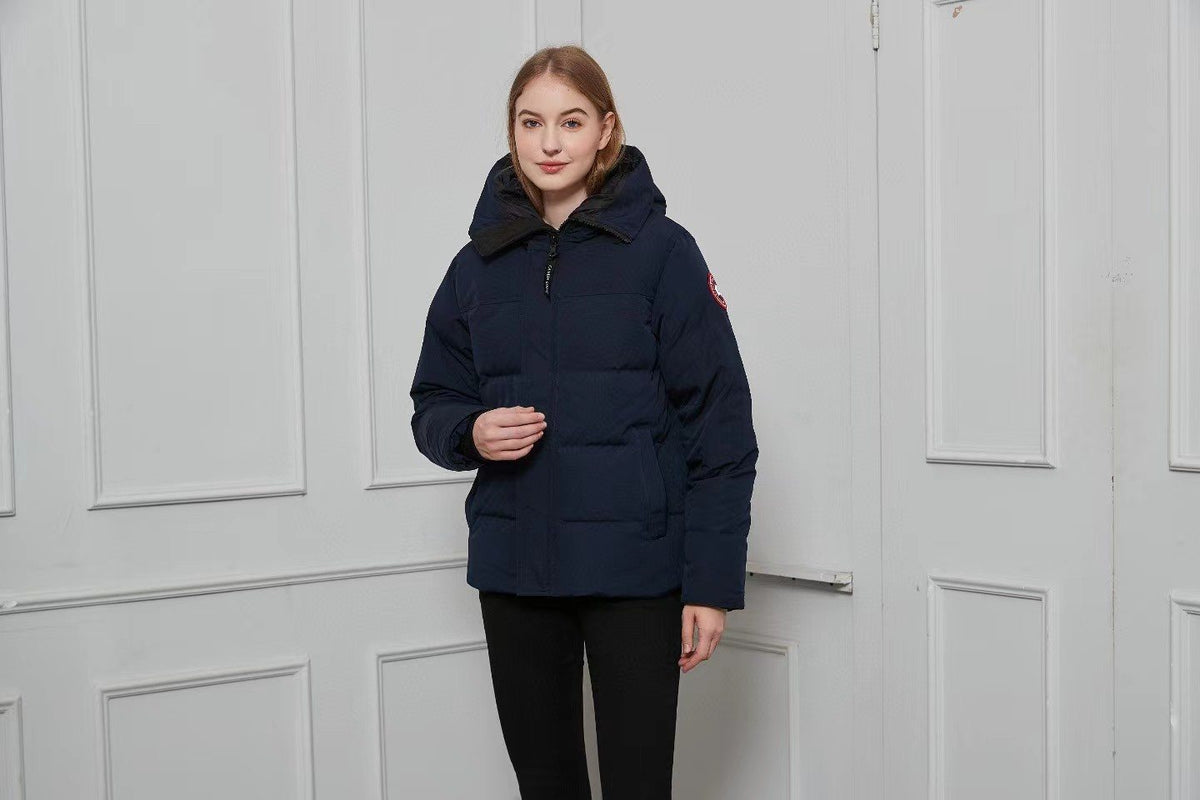 Canada Goose Hooded Quilted Puffer Jacket — model