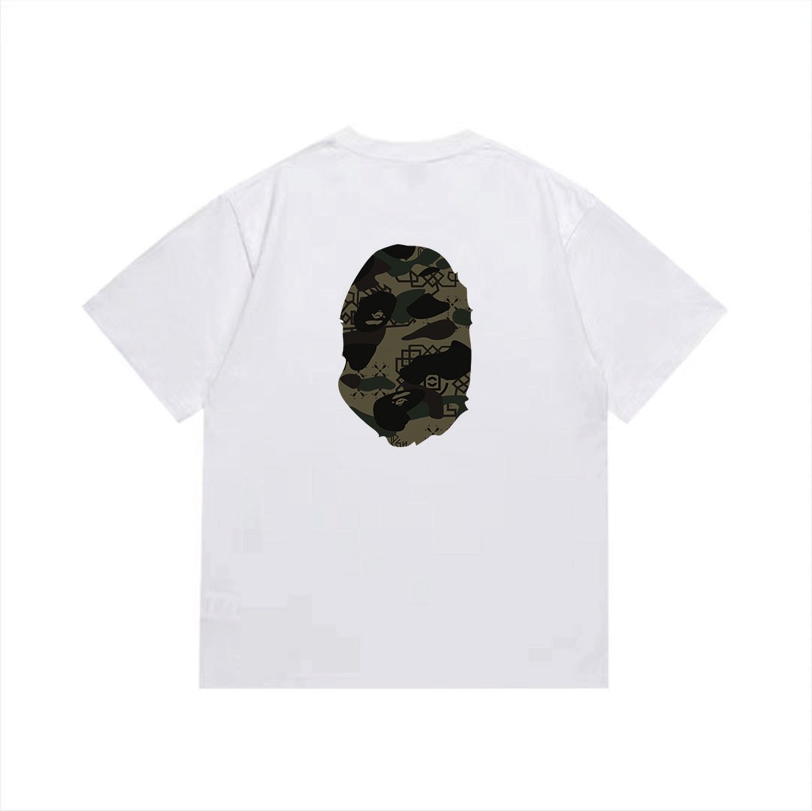 BAPE Green Camo Ape Head Graphic T-Shirt — back
