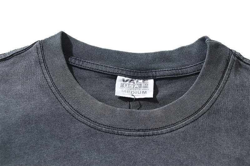 VALE USA Let Me Rest Washed Graphic T-Shirt — neck_label