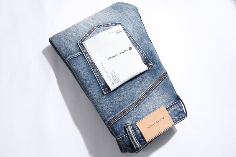 Purple Brand Distressed Blue Jeans — context