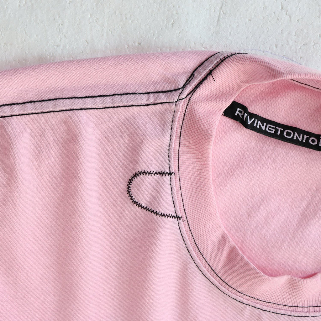 RRR123 CVA Washed Pink Graphic T-Shirt — neck_label