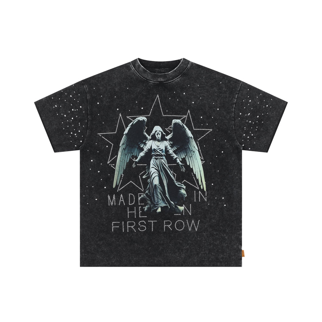 FIRST ROW Made in Heaven Angel Graphic Cropped T-Shirt — hero