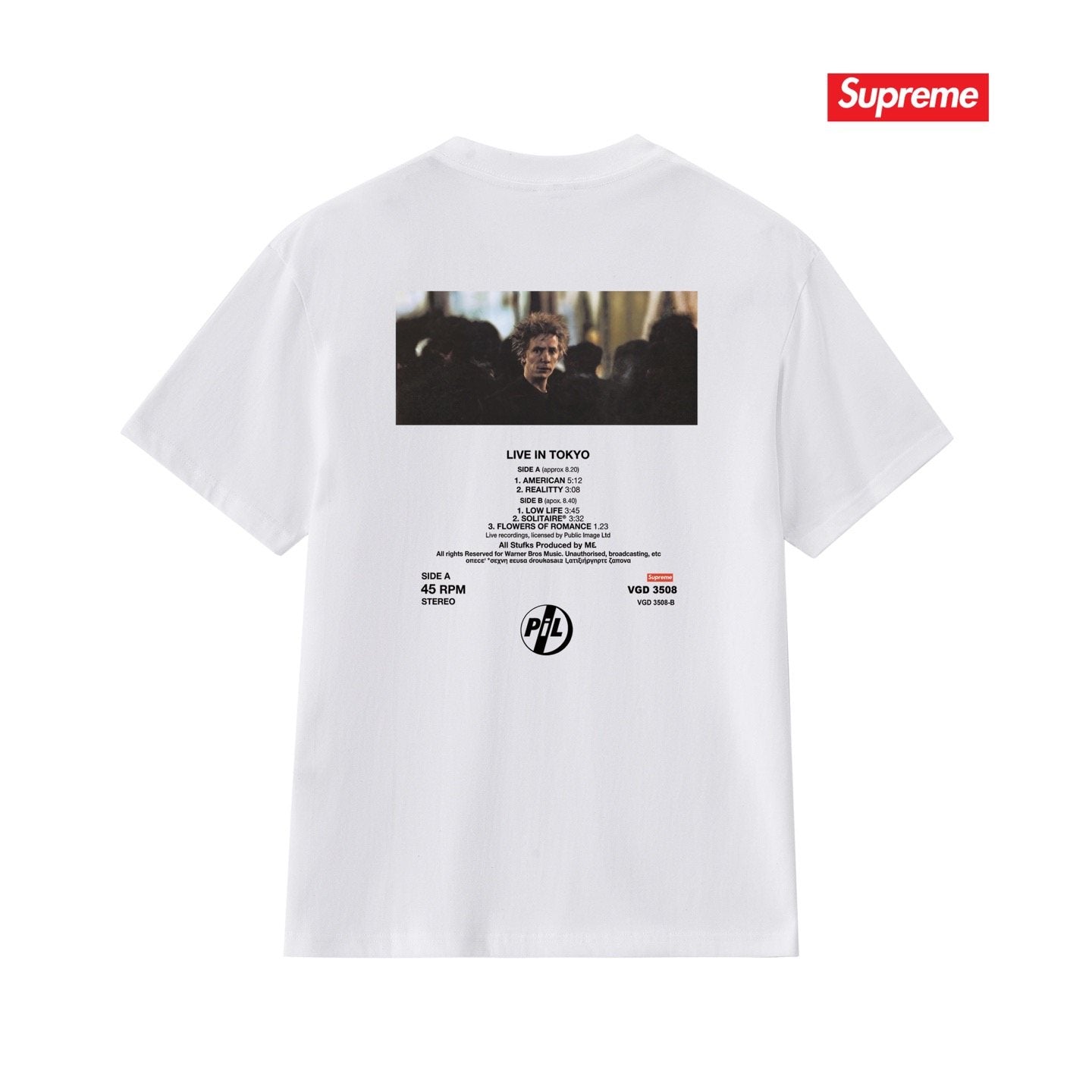 Supreme Live in Tokyo Photo Graphic T-Shirt — back