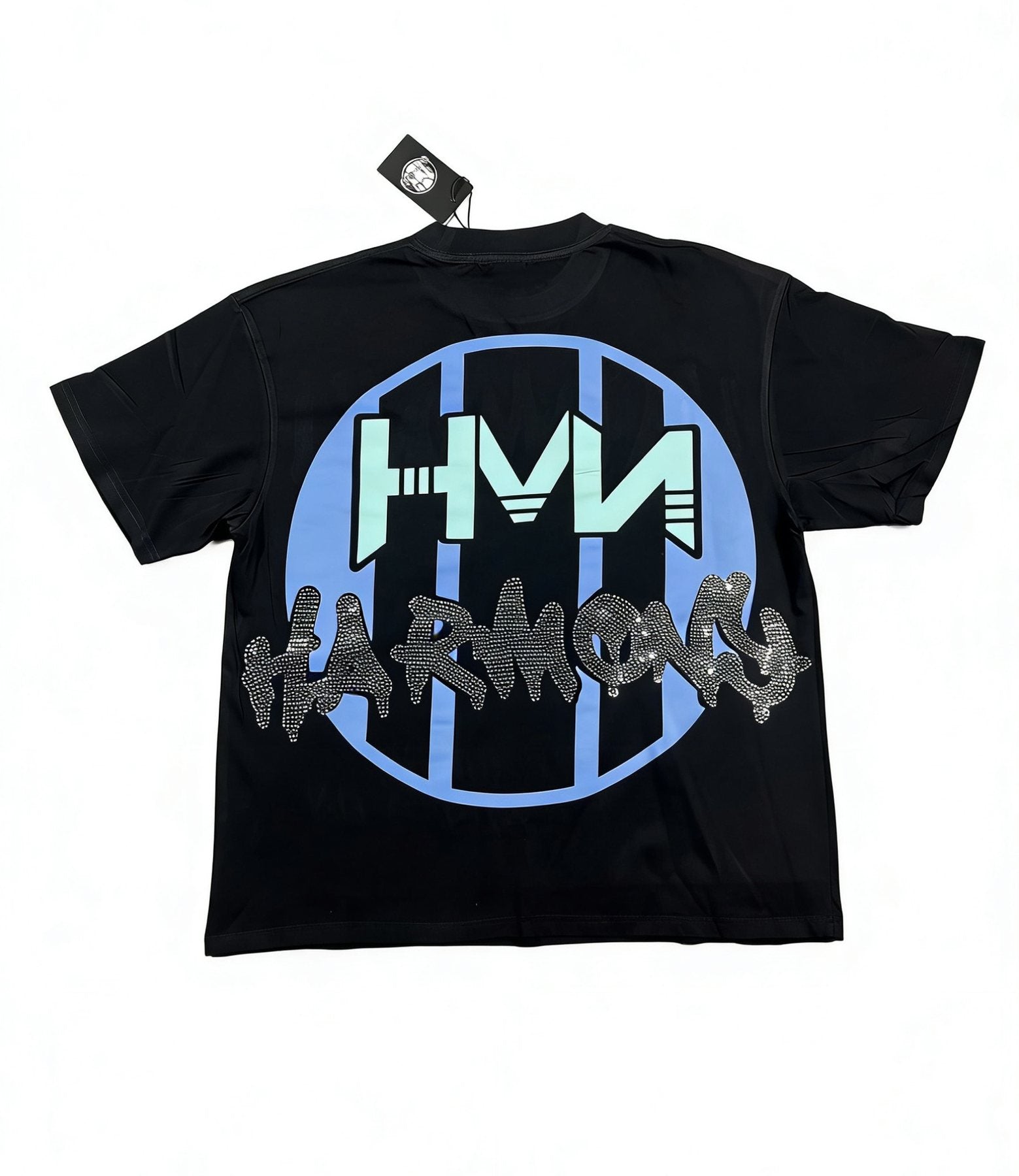 HARMONY New Age Skeleton Guitar Graphic T-Shirt — back