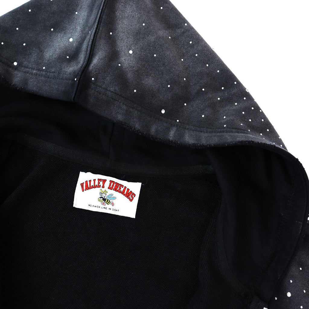 Valley Dreams Washed Rhinestone Zip Hoodie — neck_label