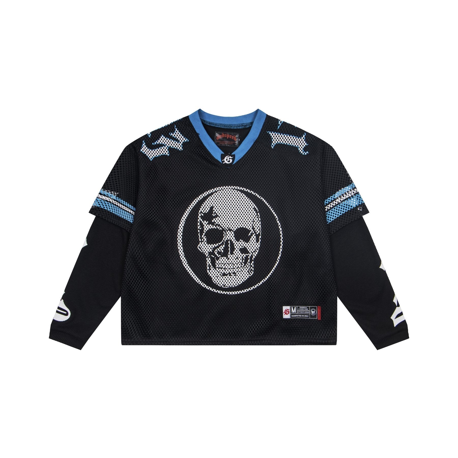 Godspeed Skull Mesh Jersey Long-Sleeve T-Shirt — front