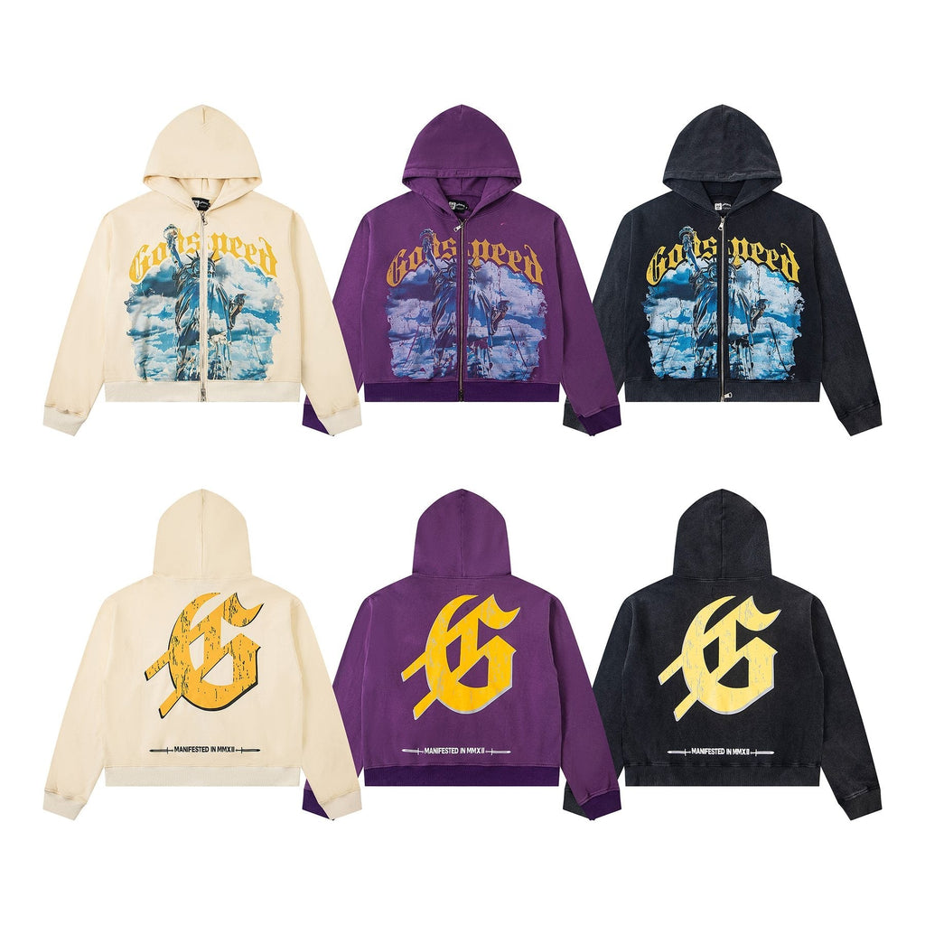 Godspeed Graphic Zip Hoodie — comparison
