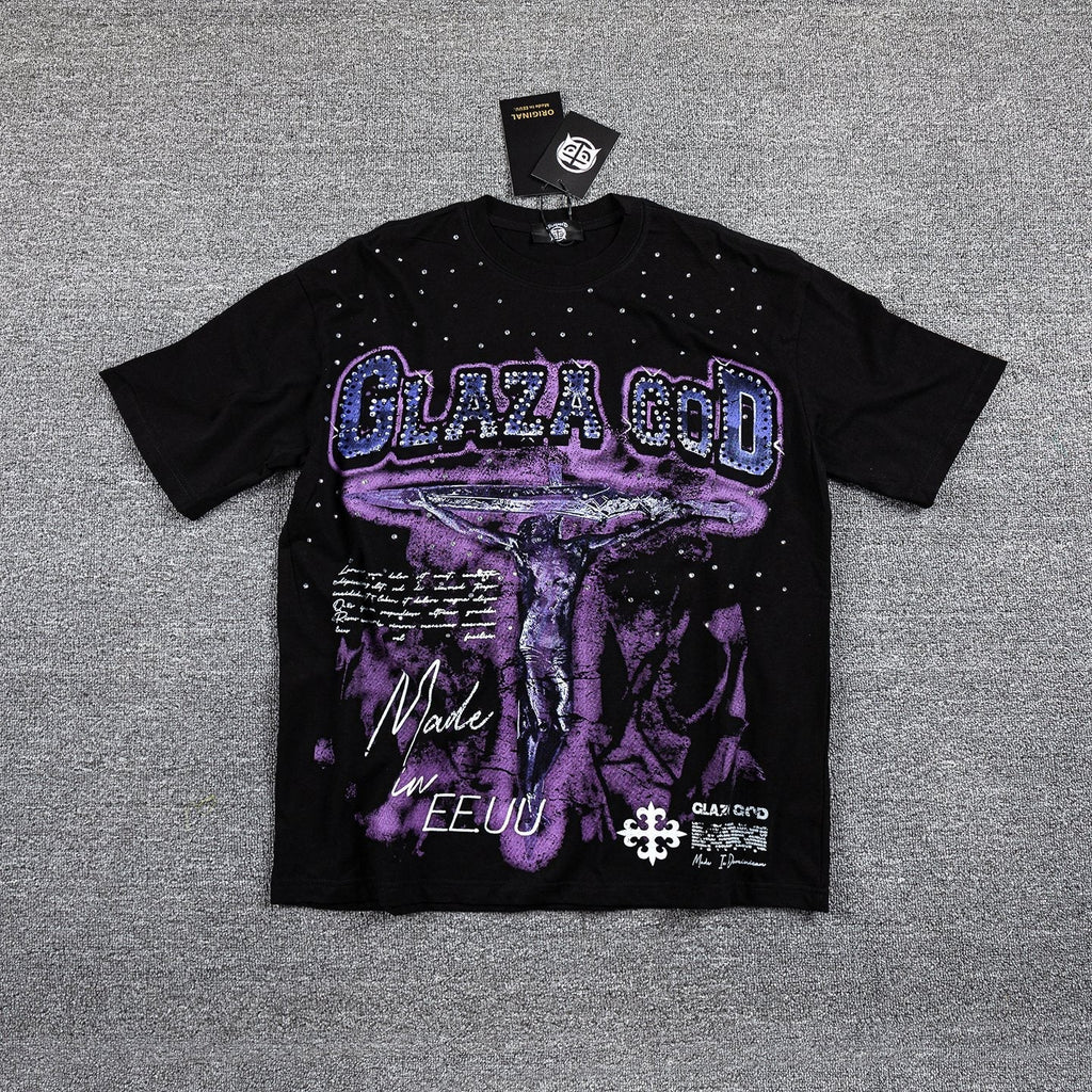 CLAZA GOD Purple Alien Graphic T-Shirt — hero