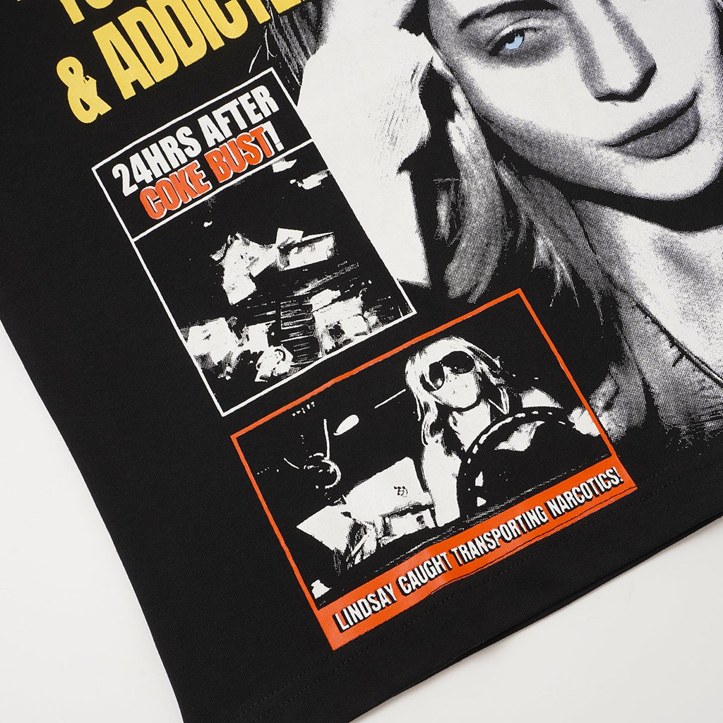 ASAALL Young Rich Addicted Portrait Graphic T-Shirt — detail