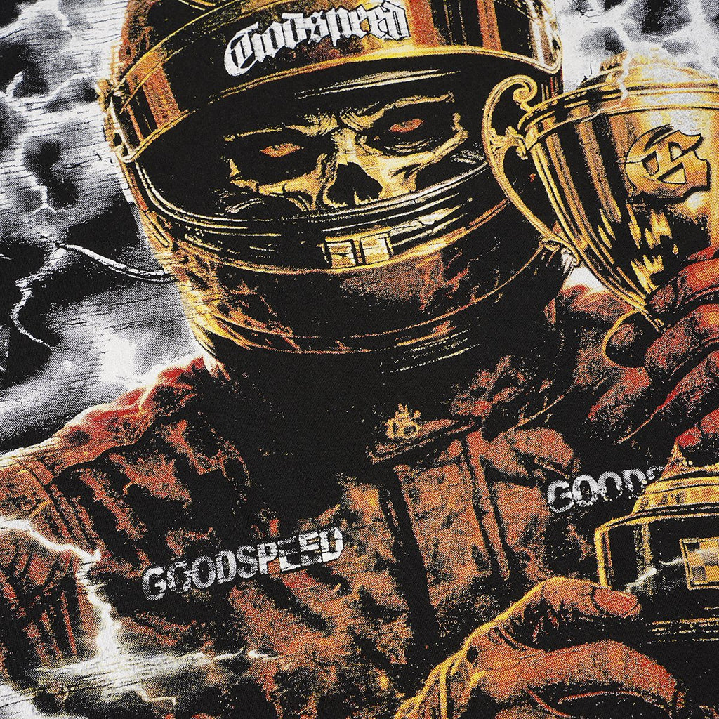 Godspeed Racing Skull Trophy Graphic T-Shirt — detail