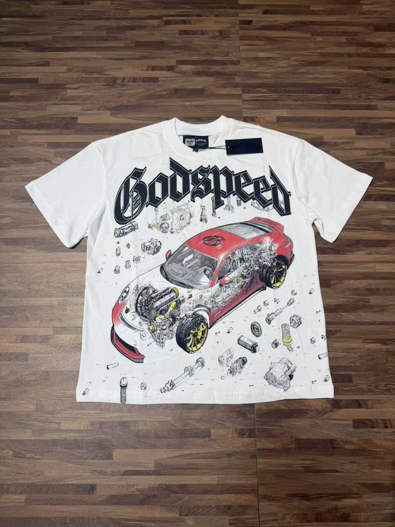 Godspeed Superspeedway Night Run Graphic T-Shirt — front