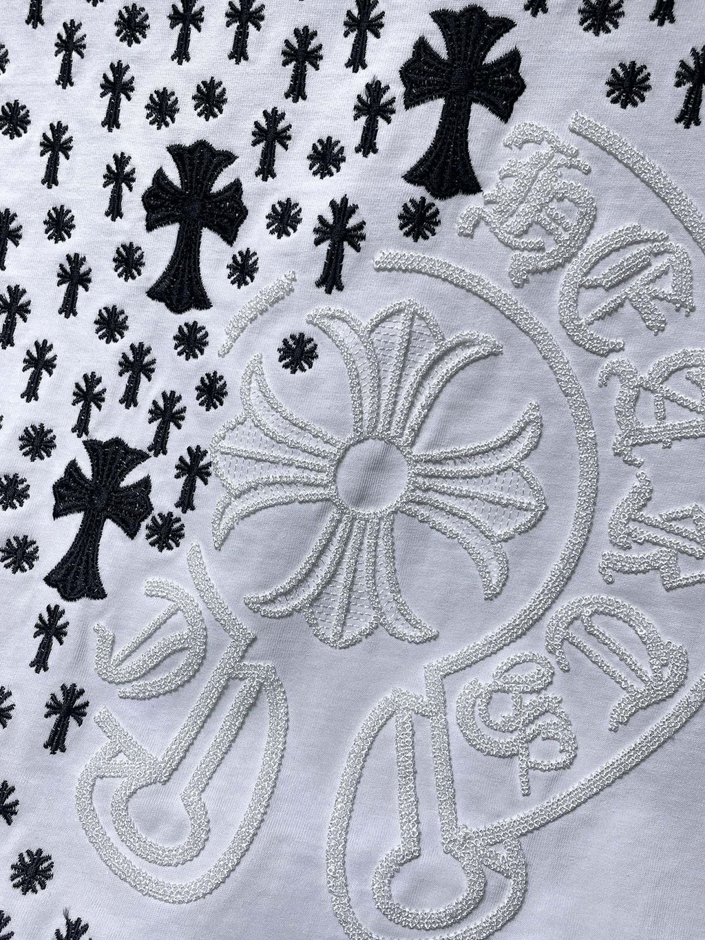 Chrome Hearts Cross Floral Graphic T-Shirt — detail