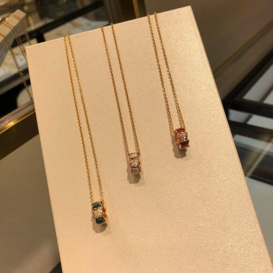 Bvlgari Serpenti Pendant Cubic Zirconia Necklace - 358884