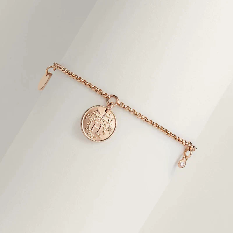 Hermes Ex-Libris Pendant Bracelet