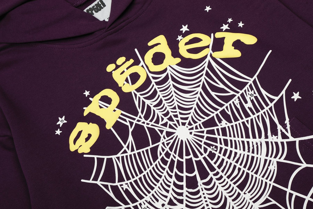 Sp5der Spiderweb Graphic Hoodie & Sweatpants Set — detail