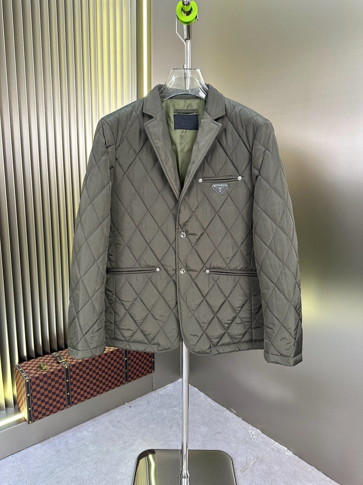 Prada Diamond-Quilted Padded Jacket — front